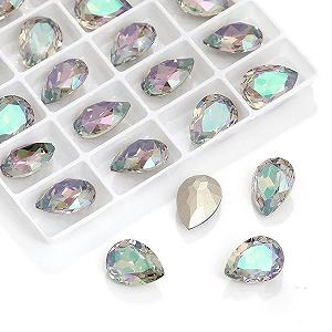 Стрази Усіх Розмірів Glitzerkristalle Блискучі перлини Яскраві 20 x 30 мм, 12 шт - Фото 1