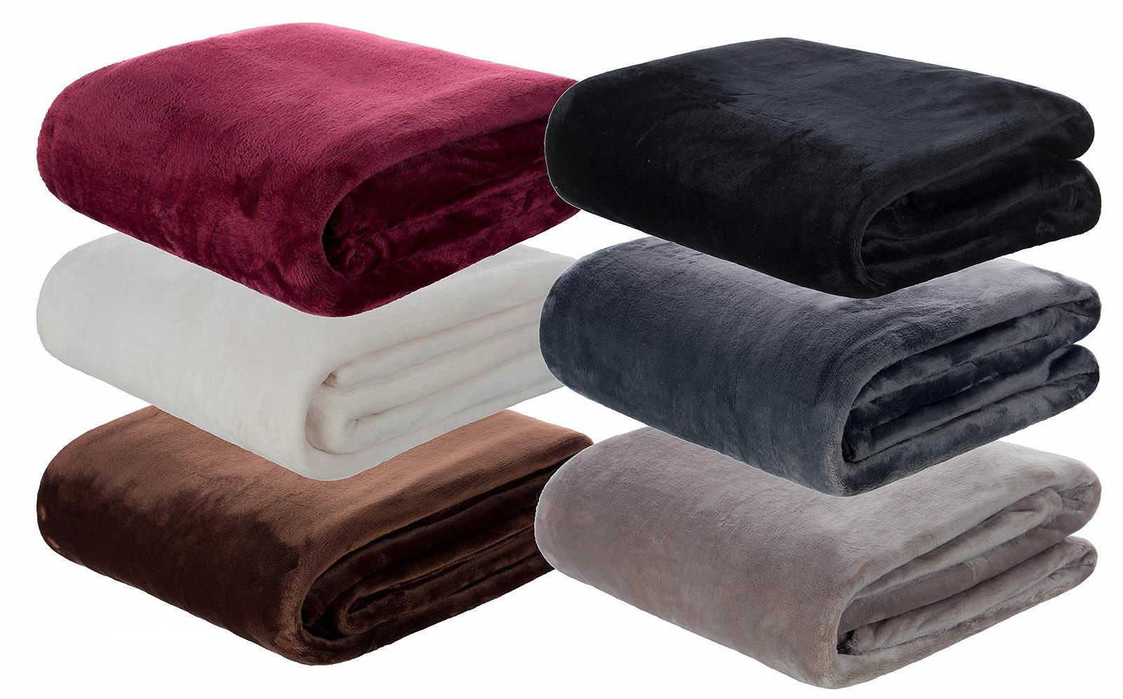 Покривало Brandsseller Flannel М'яка Пледова Покривало Покривало - Однотонна - 180 x 220 см - Сірий, фото №8