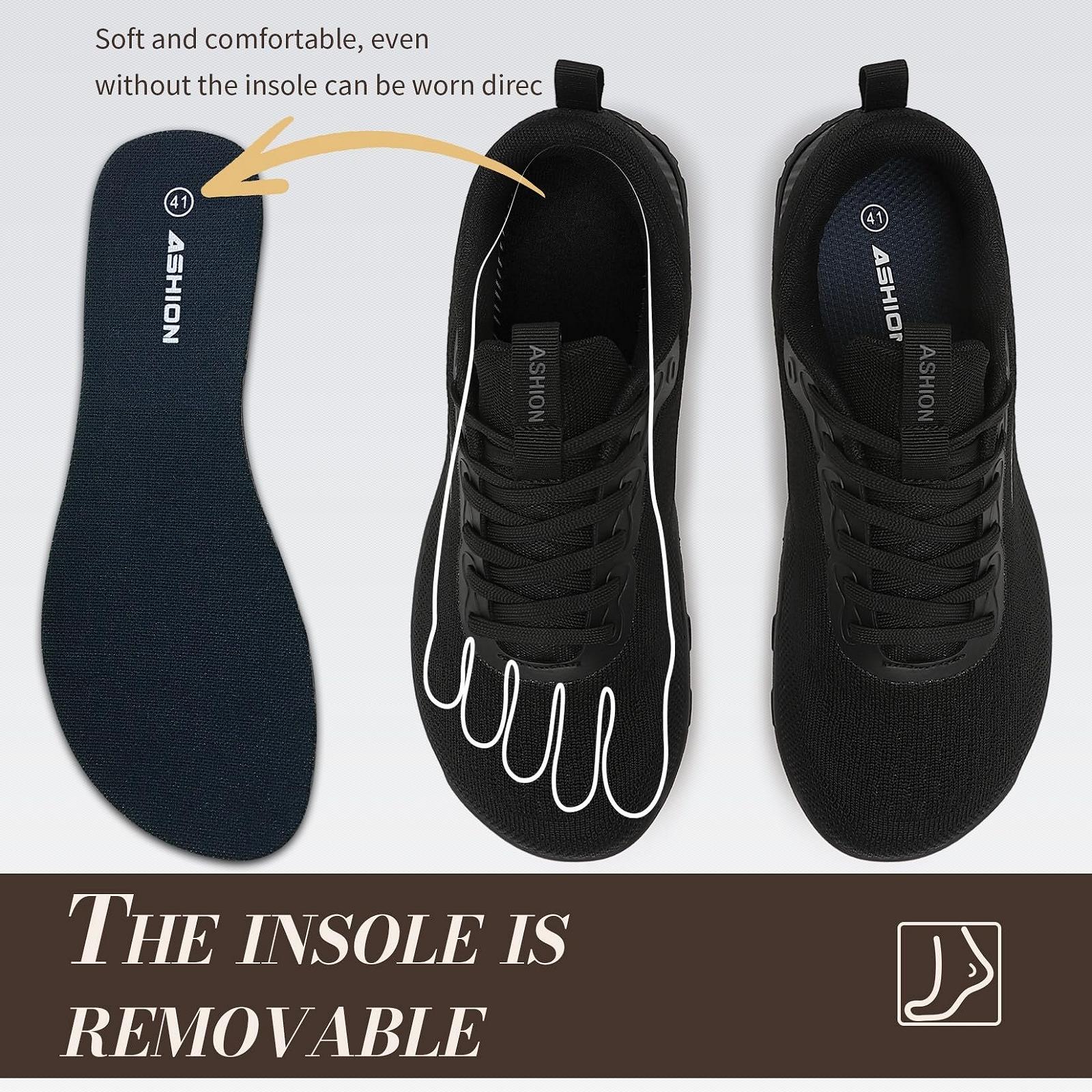 Кросівки ASHION Мінімалістичні для бігу по бездоріжжю з широким носком Чоловічі Фітнес Кросівки, фото №4