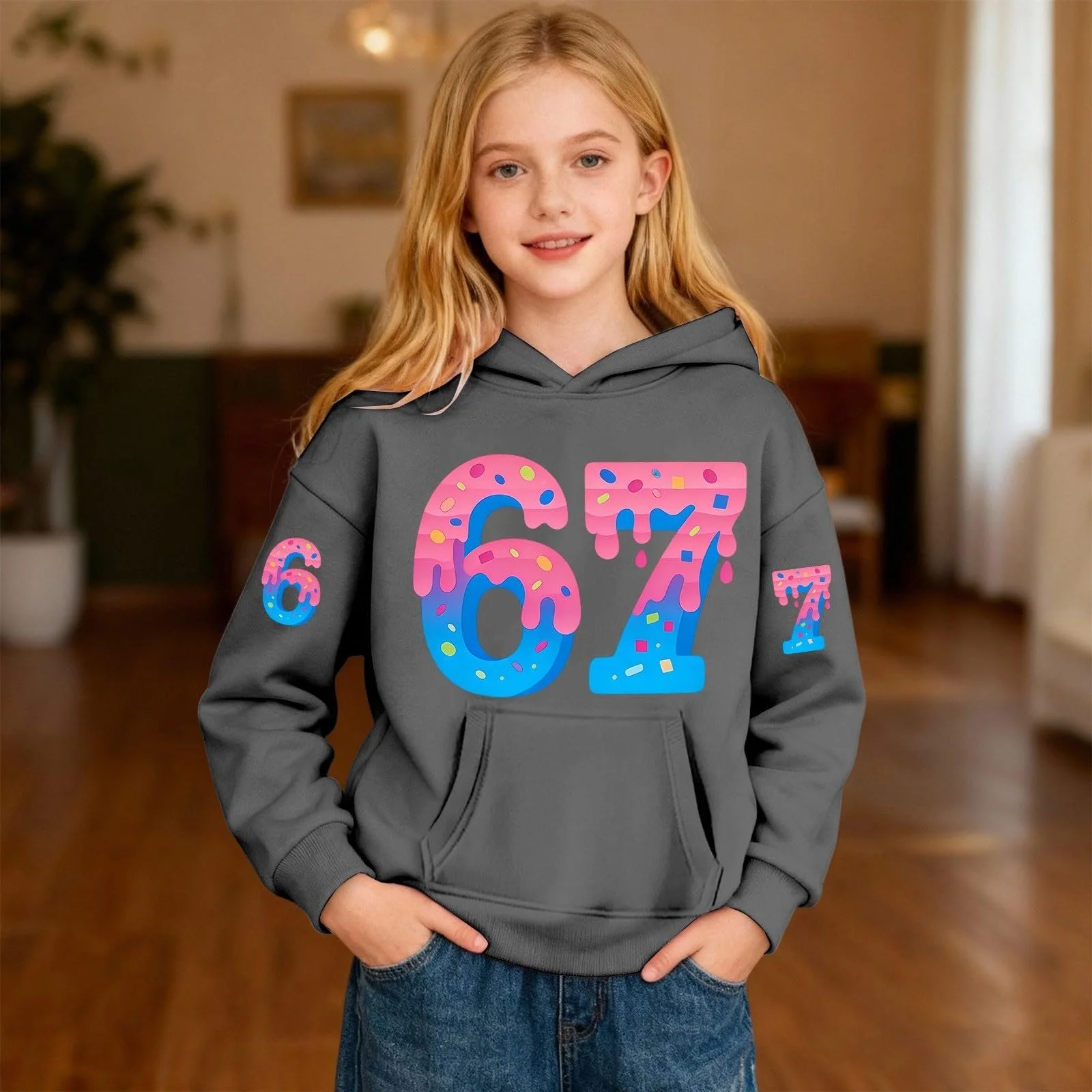 Худі Kinder з капюшоном для дівчаток, фото №3