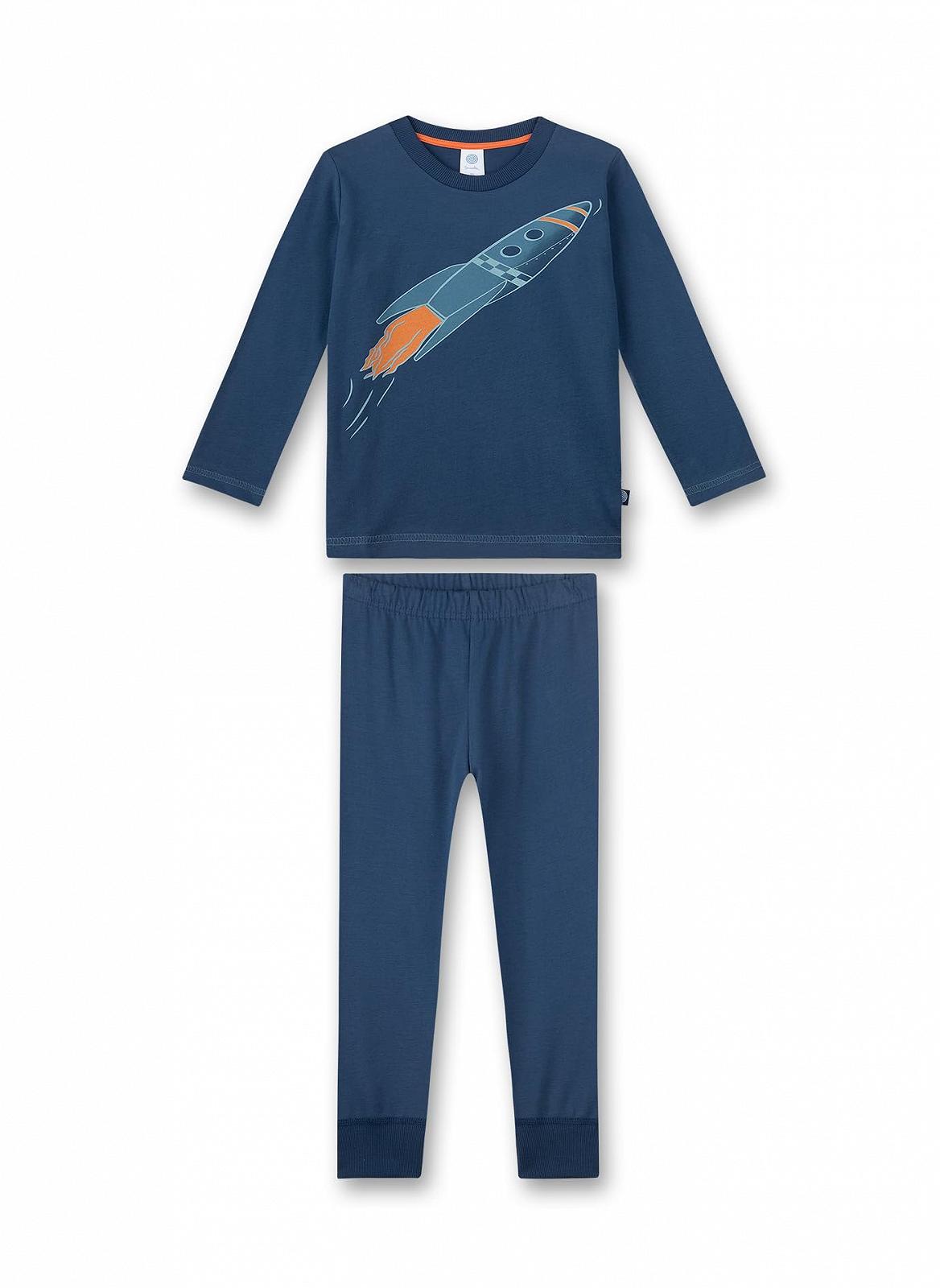 Піжама Sanetta Довга Синя для хлопчиків, фото №1