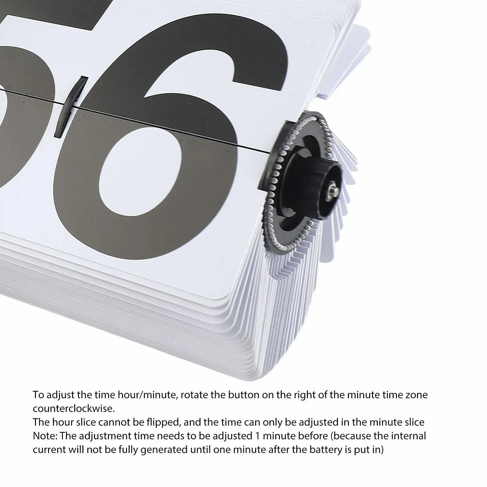 Перекидные часы в стиле ретро PODSJD, нержавеющая сталь и ПВХ, крупные цифры, тип 2, фото №2