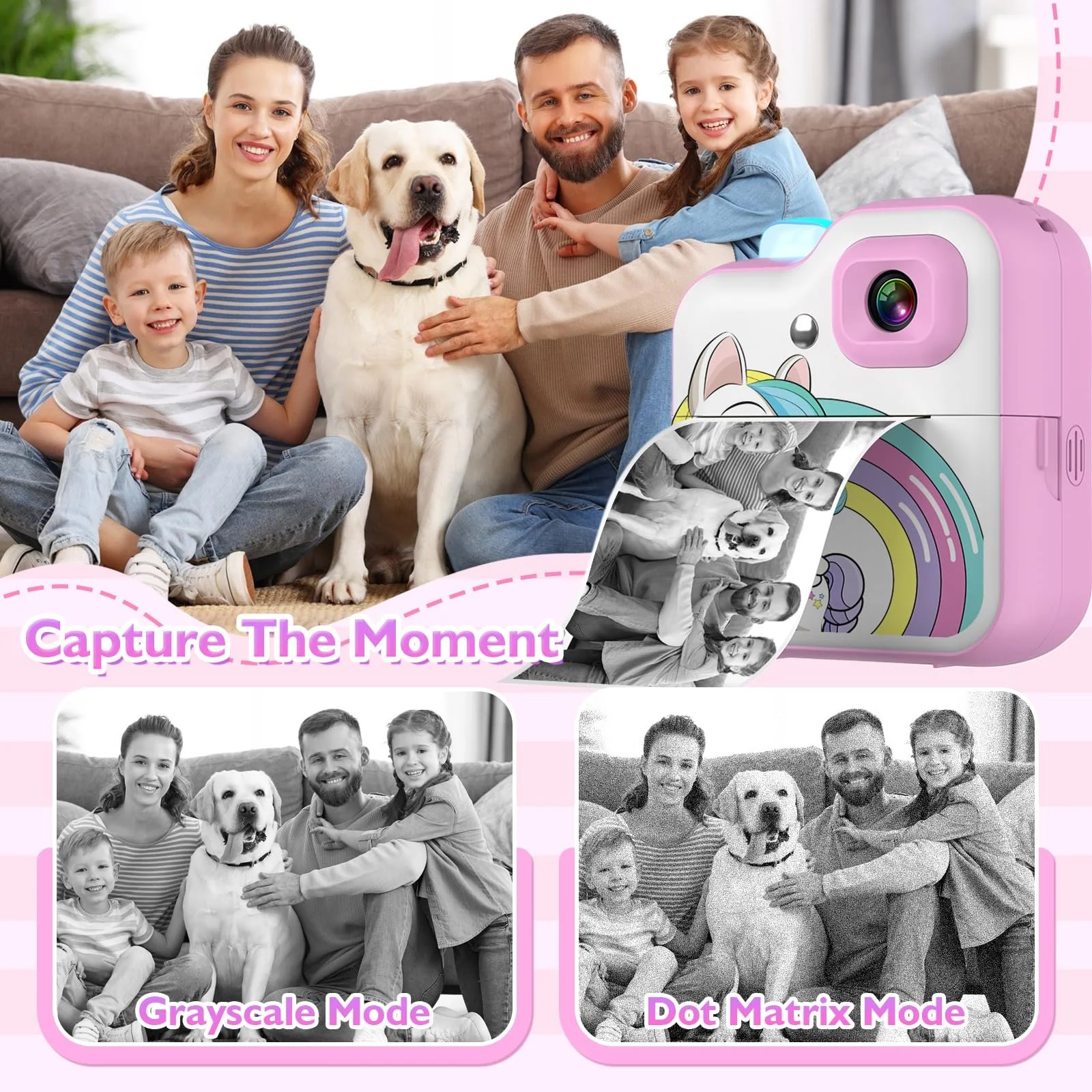 Мгновенная камера с приложением играми и музыкой 1080P 32GB, фото №3