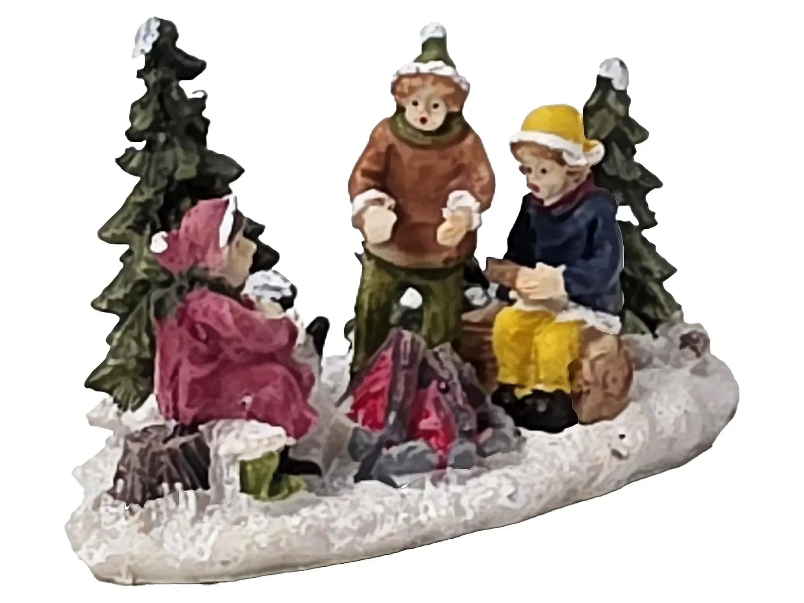 Рождественские миниатюрные фигурки Зимний мир из полимера 10 x 6 см Костер, фото №3 Рождественские миниатюрные фигурки Зимний мир из полимера 10 x 6 см Костер, фото №3