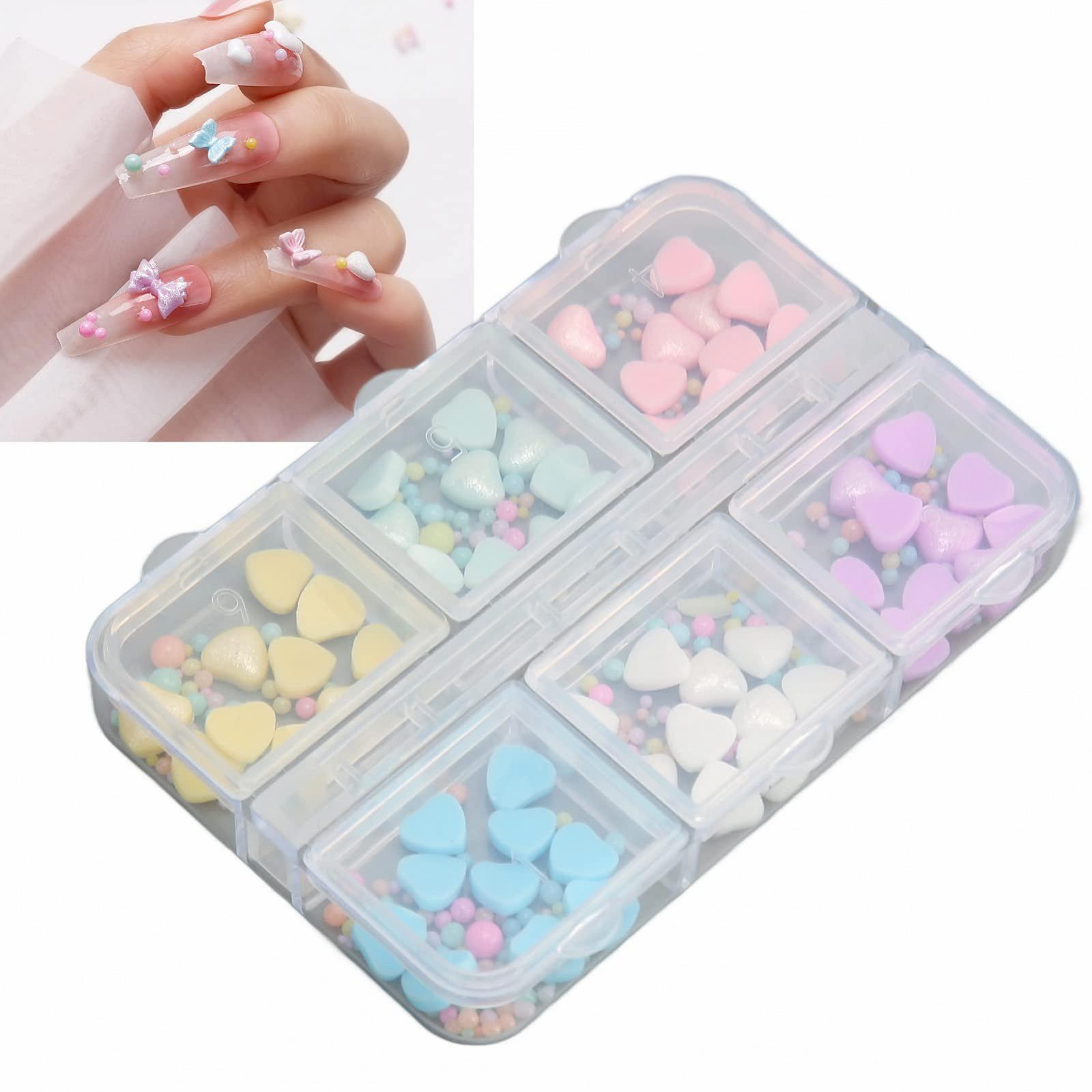 Украшение для ногтей Сердце Смола Разные характеристики, фото №1