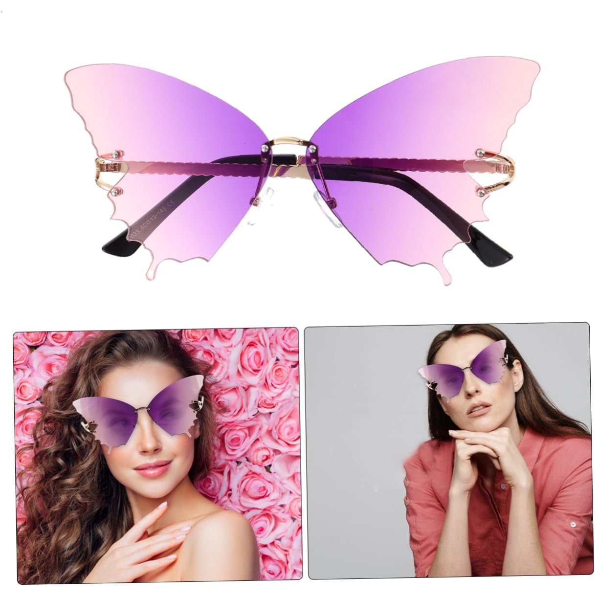 Сонцезахисні окуляри Без оправи Фіолетовий, фото №7