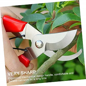 Садові ножиці Happyyami Нержавіюча сталь Червоний synthetic.ua - Фото 1