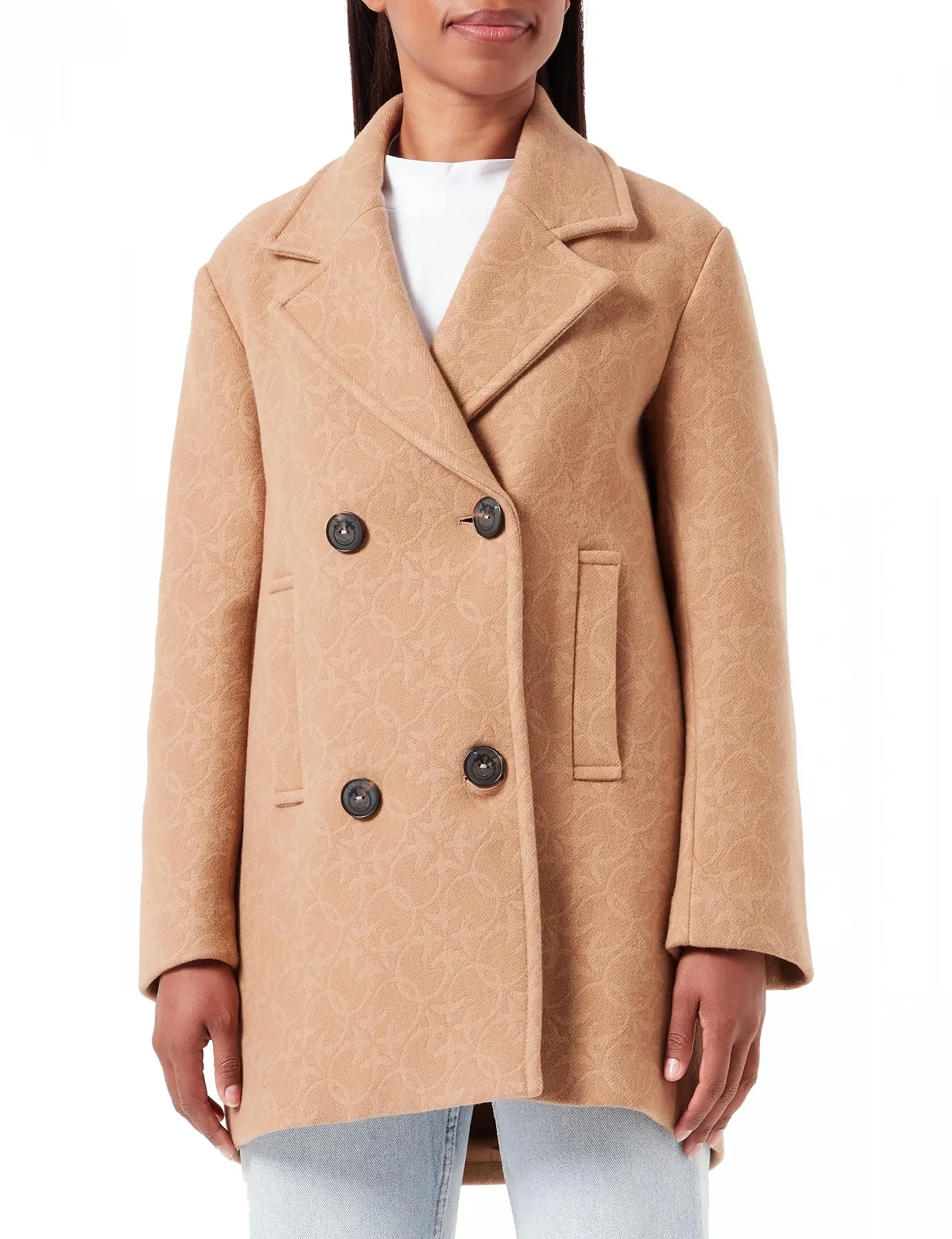 Женское пальто Кабан Pinko Connection Caban Jacquard Scarf, фото №1 Женское пальто Кабан Pinko Connection Caban Jacquard Scarf, фото №1