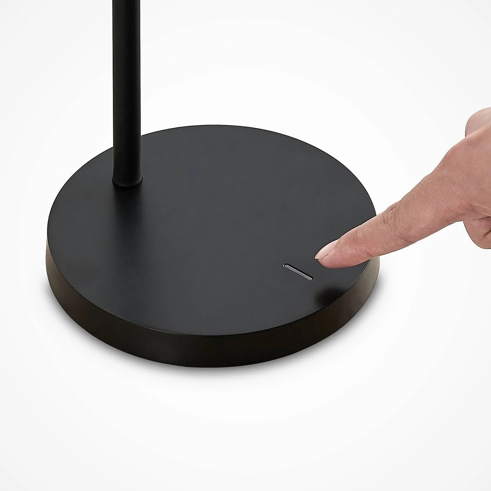 Настільна лампа Lindby Binera LED Touch Dimmer Modern 1 лампа Чорний, фото №8