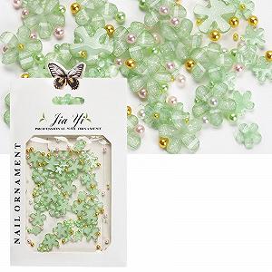 3D Цветы для ногтей Искусственные стразы Смешанные весенние украшения с жемчугом для маникюра - Фото 1