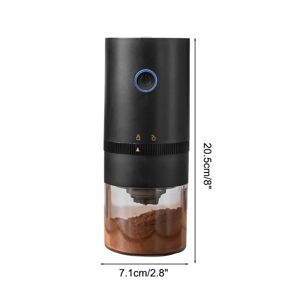 Кофемолка электрическая портативная Small Bean Mill Непрерывно регулируемый уровень помола 1250 mAh USB, фото №4