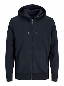 Світшот Jack&Jones BASIC SWEAT ZIP HOOD NOOS 12191895 REG FIT Темно-синій M - Фото 1