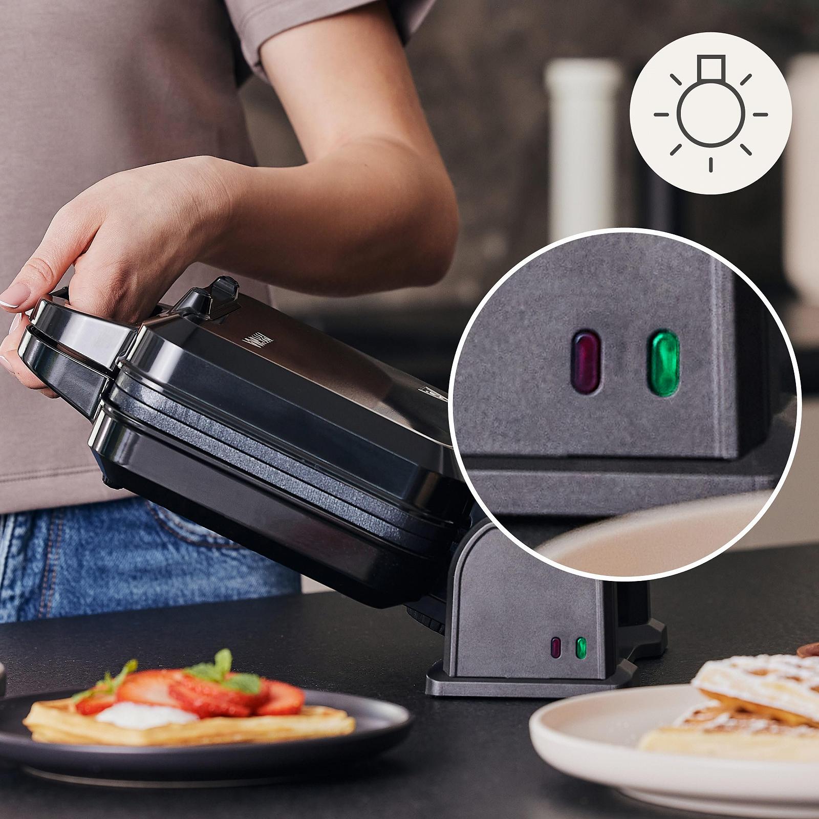 Вафельница ZEEGMA GOFREE CHEF PRO 1200 Вт Бельгийская Двойная Вертикальная Антипригарное покрытие Регулировка температуры Индикатор режима ожидания, фото №4