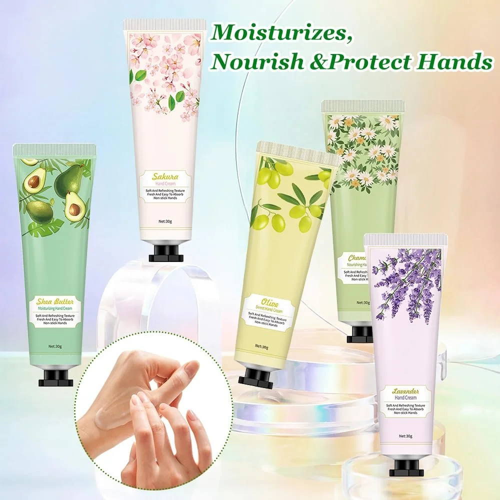 Крем для рук Intensive Care, швидко вбирається, ідея подарунка, інтенсивний догляд для сухих рук (5 шт. в упаковці), фото №2