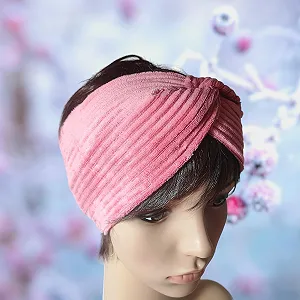 Пов'язка на голову Широка Bordeaux synthetic.ua - Фото 1