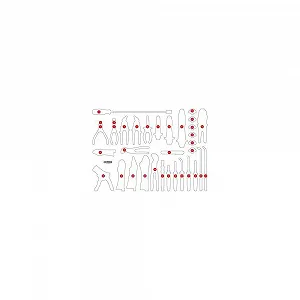 Пенопластовая вставка для органайзера KS TOOLS 821.0034-97 - Фото 1