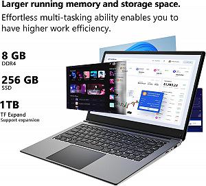 Ноутбук 15.6" Morostron LeadBook T15 Intel Pentium J3710 RAM 8GB SSD 256GB Windows 11 (UKR) synthetic.ua - Фото 1