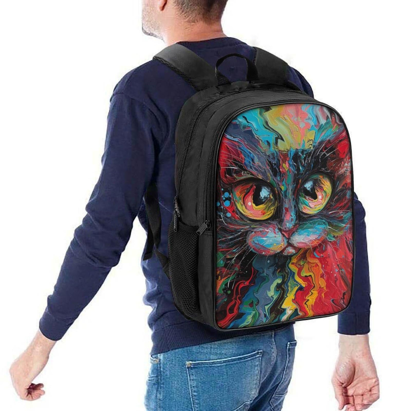Шкільний рюкзак DPEOANEBN Cat 40x28x16см, фото №5