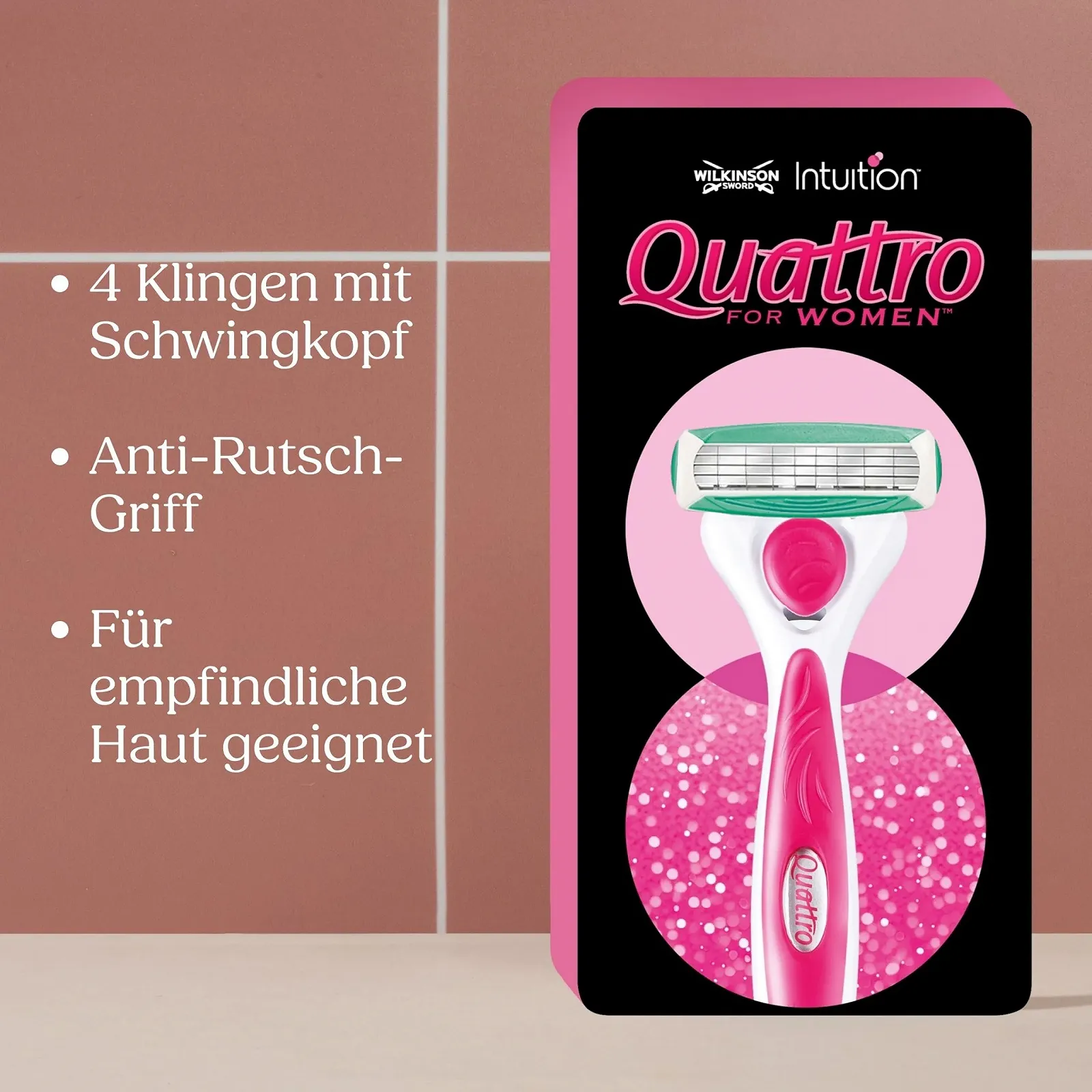 Сменные лезвия Wilkinson Sword Quattro for Women Sensitive 3 шт., фото №7 Сменные лезвия Wilkinson Sword Quattro for Women Sensitive 3 шт., фото №7