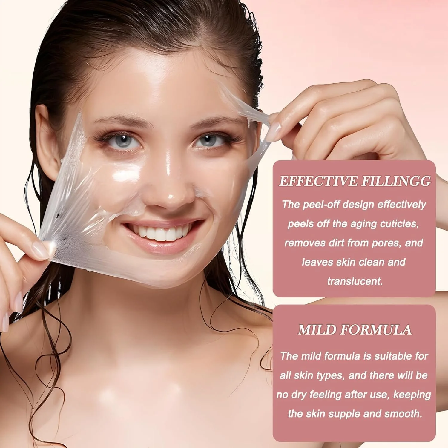 Нічна маска для обличчя з колагеном Collagen, нічна, фото №3