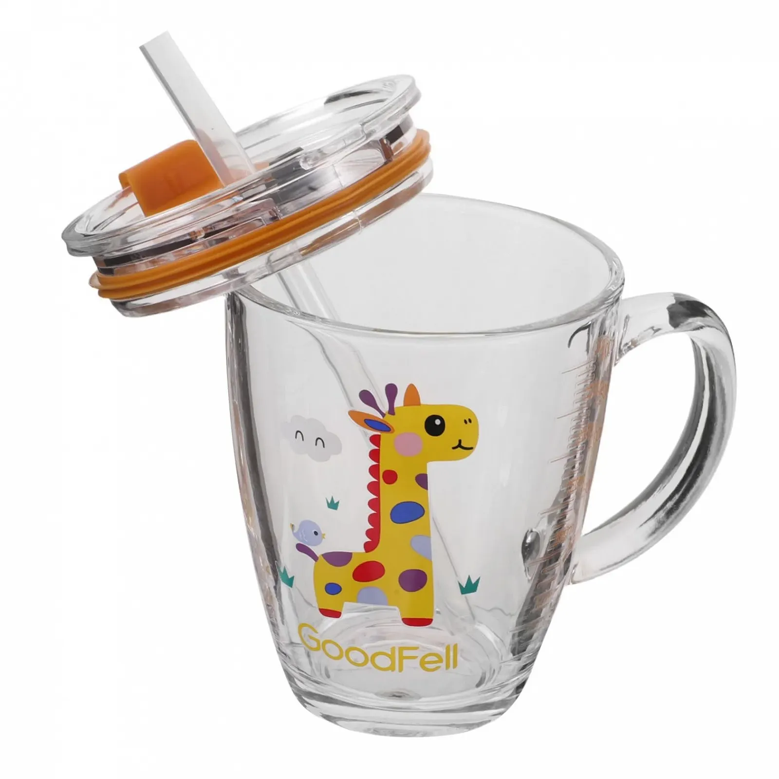 Дитяча склянка Luxshiny з ручкою для молока та соку з кришкою та соломинкою, мультяшний дизайн, термостійка, фото №1 Дитяча склянка Luxshiny з ручкою для молока та соку з кришкою та соломинкою, мультяшний дизайн, термостійка, фото №1