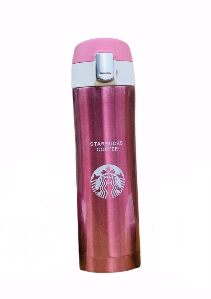 Термочашка термокружка Starbucks 500 мл EL-305 Розовая, фото №1