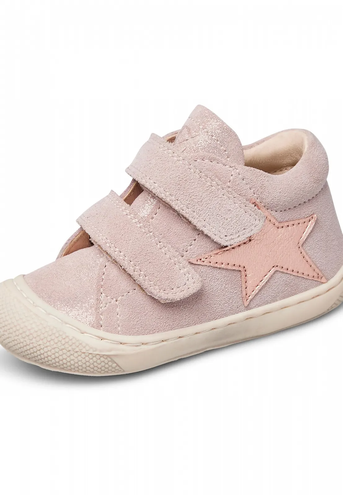 Перші крокуючі черевики Naturino Kolde VL Шкіра та замша Кремовий, фото №6