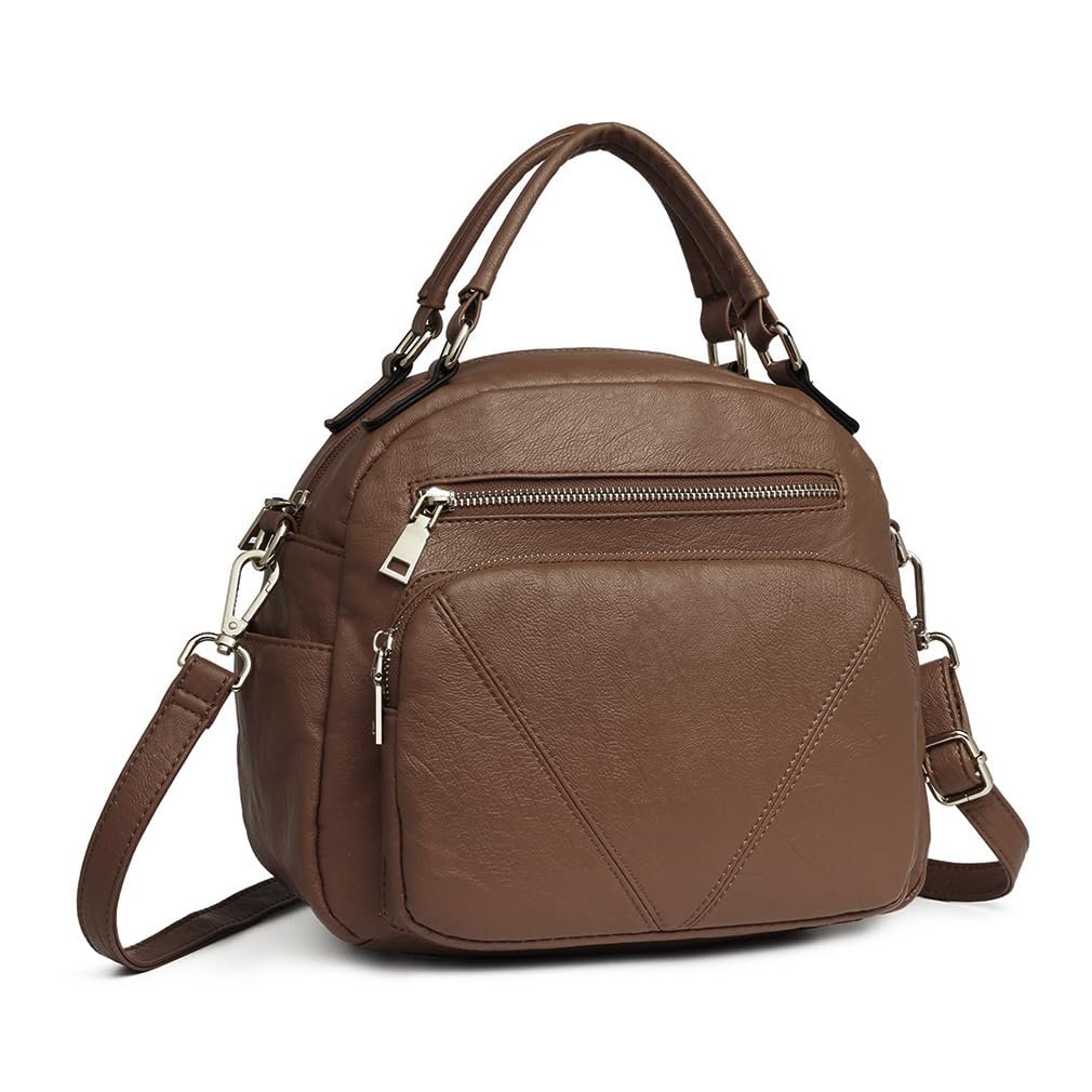 Сумка жіноча Miss Lulu, кросбоді, модель Боулер, з ручкою, фото №1