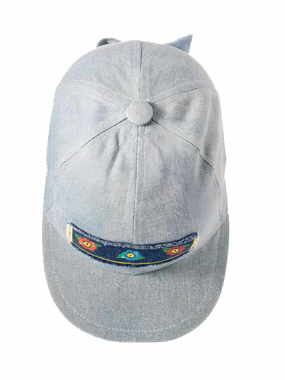 Кепка Riki Browns Girls Blue Jeans Хлопковая Vintage Visor Made in Italy, фото №2