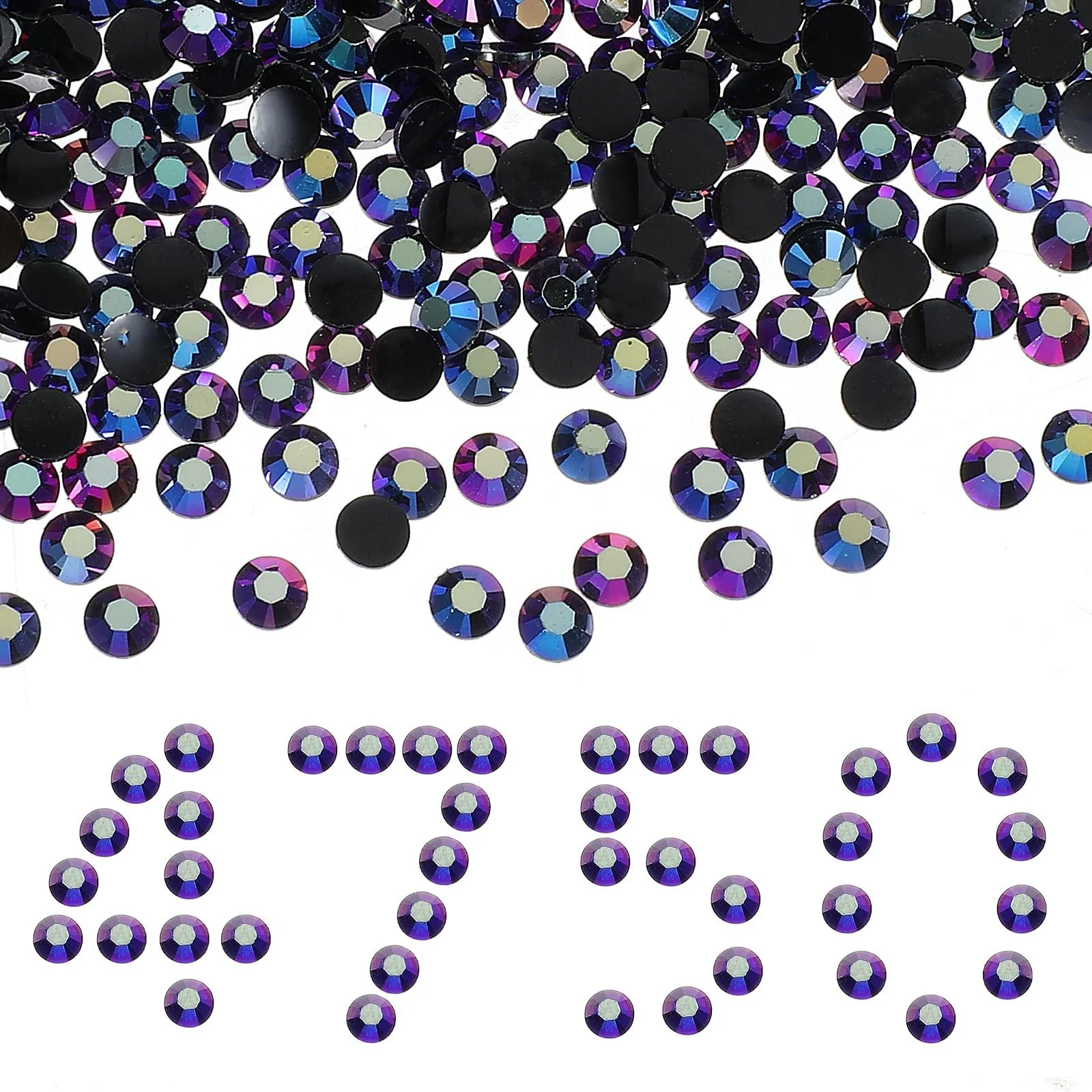 Стрази смоляні для рукоділля AB, плоскі, круглі, блискучі, кристали для прикраси одягу, чашок, взуття, тканини, фото №1 Стрази смоляні для рукоділля AB, плоскі, круглі, блискучі, кристали для прикраси одягу, чашок, взуття, тканини, фото №1