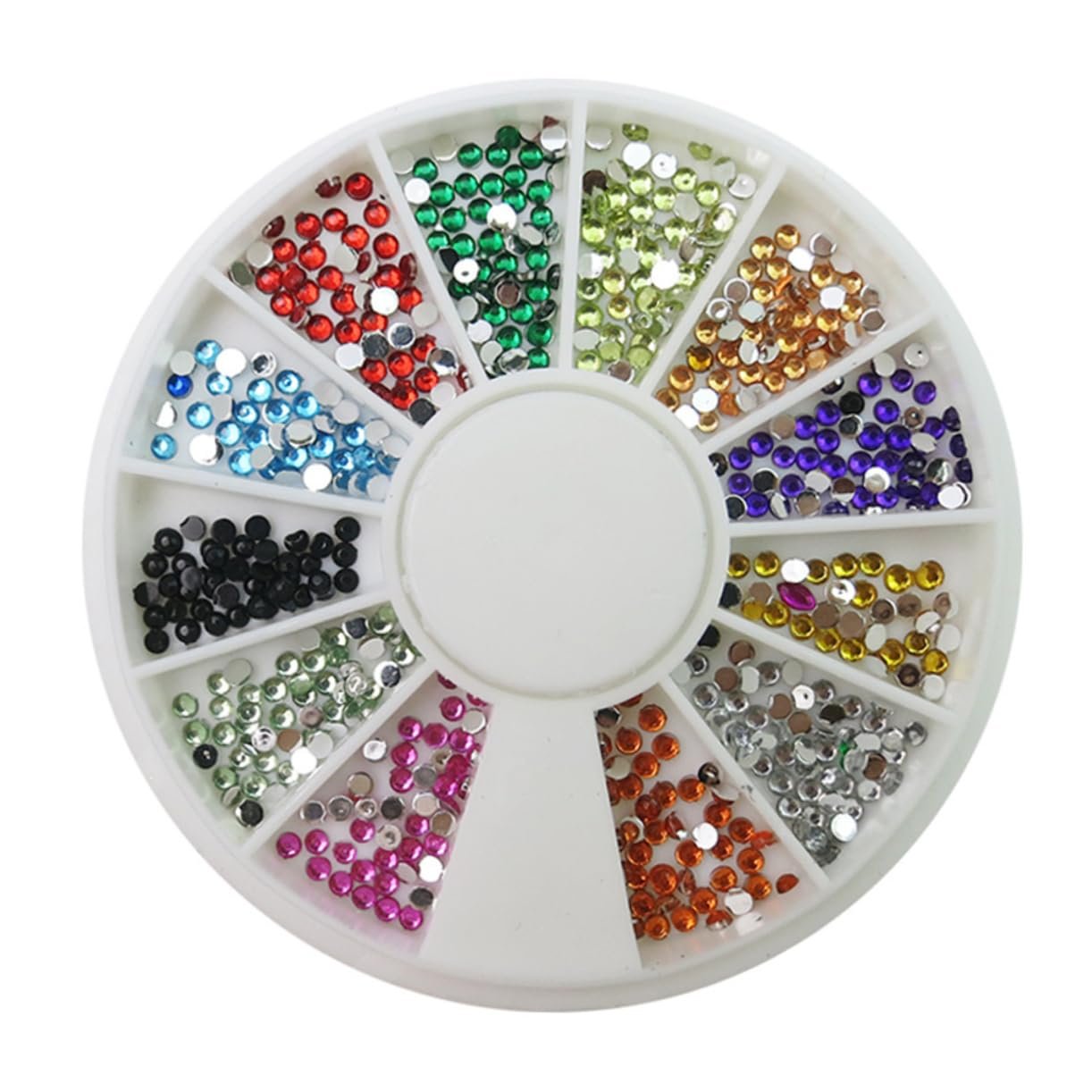 Набір для дизайну нігтів FRCOLOR з 6 предметів з кольоровими діамантами, фото №5