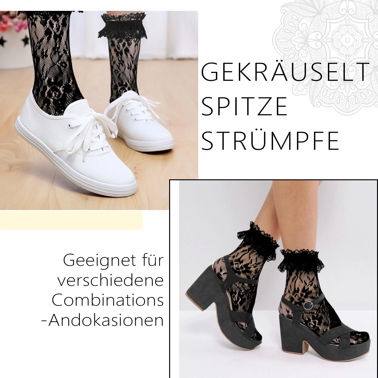 Носки Кружевные (2 пары), фото №3