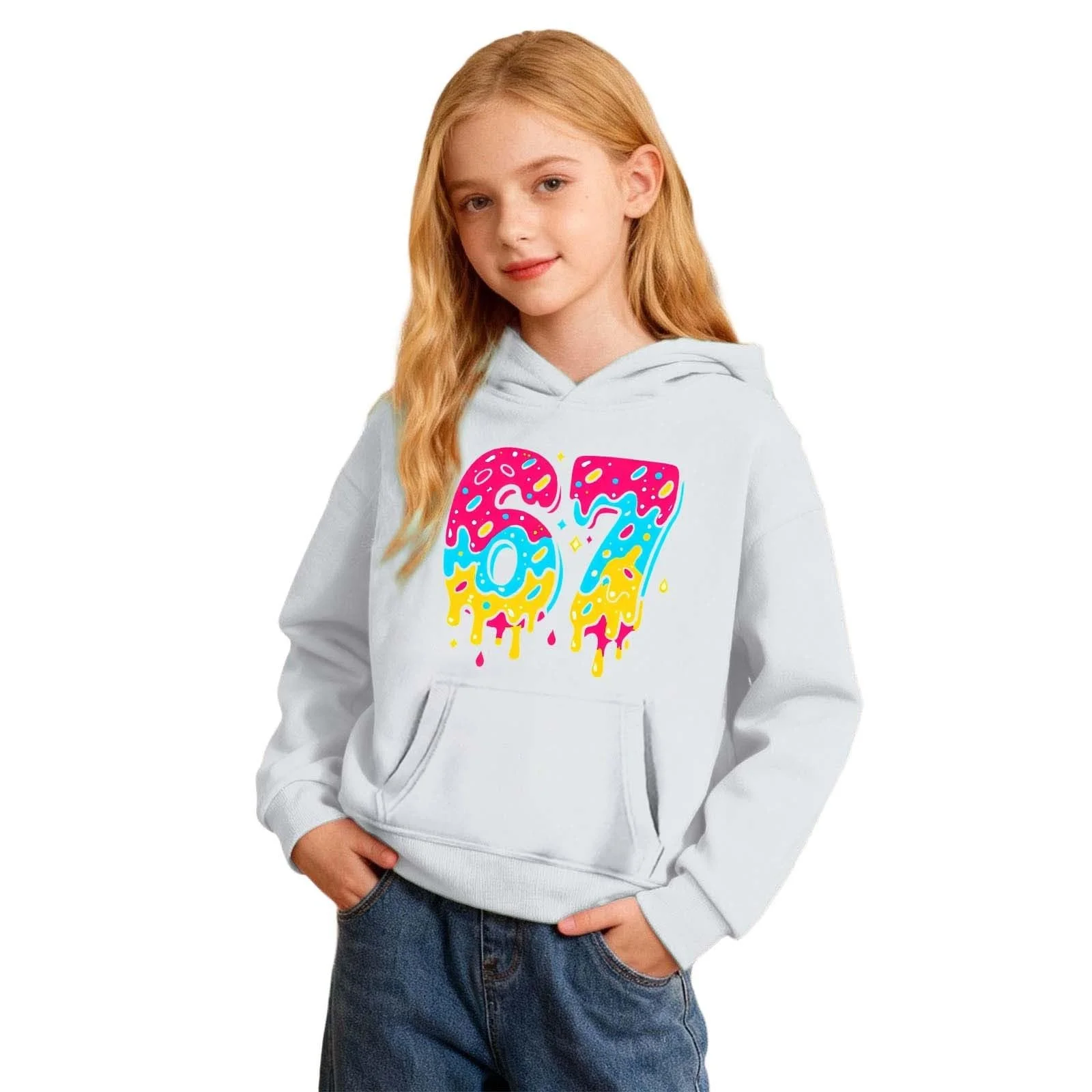 Худи Толстовка Девочка Теплый Свитшот С Капюшоном Подросток Осенний Худи с Молнией Повседневный Пуловер Карманы Мешковатый Спортивный Худи на Молнии Oversized Худи, фото №4