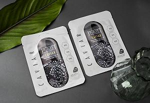 Тканинна маска для обличчя JIGOTT Caviar Real Ampoule, 27 мл, упаковка 10 штук synthetic.ua - Фото 1