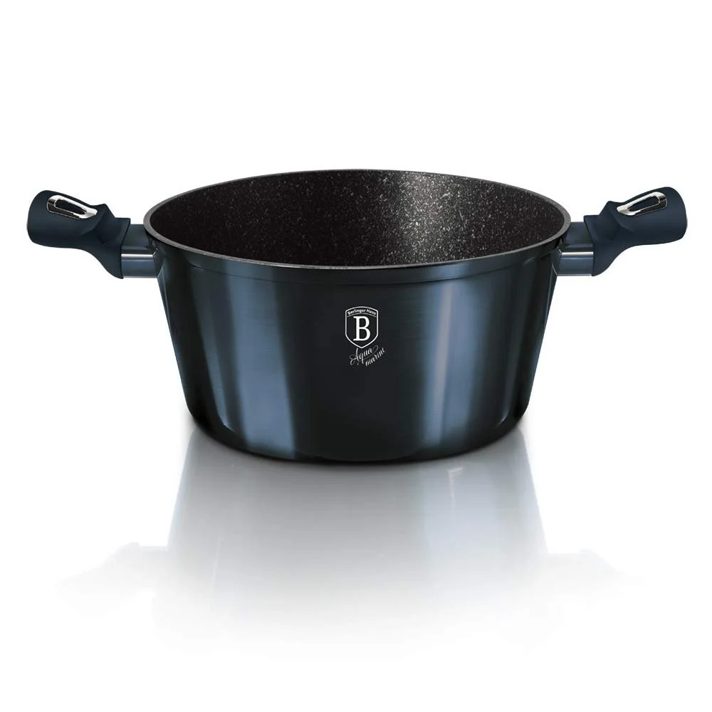 Сотейник BerlingerHaus BH-1879 гранитный 4,1 л 24 см аквамарин металлик, фото №2 Сотейник BerlingerHaus BH-1879 гранитный 4,1 л 24 см аквамарин металлик, фото №2