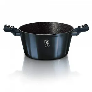 Сотейник BerlingerHaus BH-1879 гранитный 4,1 л 24 см аквамарин металлик synthetic.ua - Фото 1