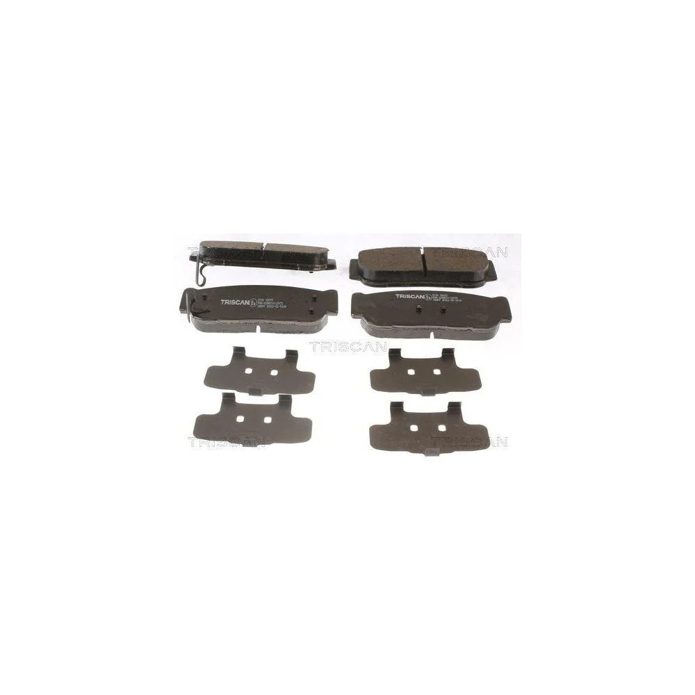 Комплект гальмівних колодок, дискове гальмо TRISCAN 8110 18015 задня вісь, фото №1