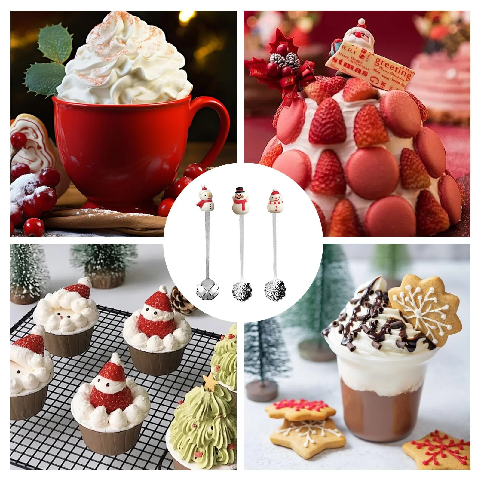 Набір з 3 різдвяних ложок, фото №5