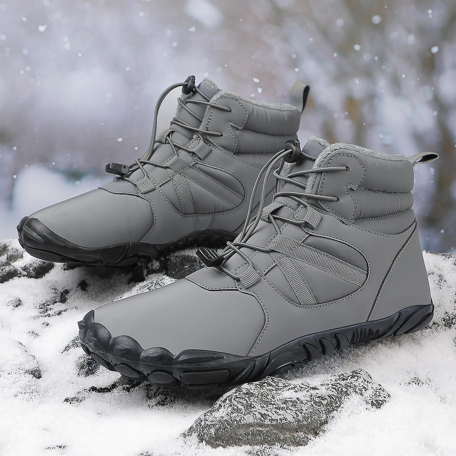 Ботинки зимние Payesrui Waterproof Unisex Легкие Нескользящие с теплой подкладкой для мужчин и женщин для трейлраннинга, фото №5