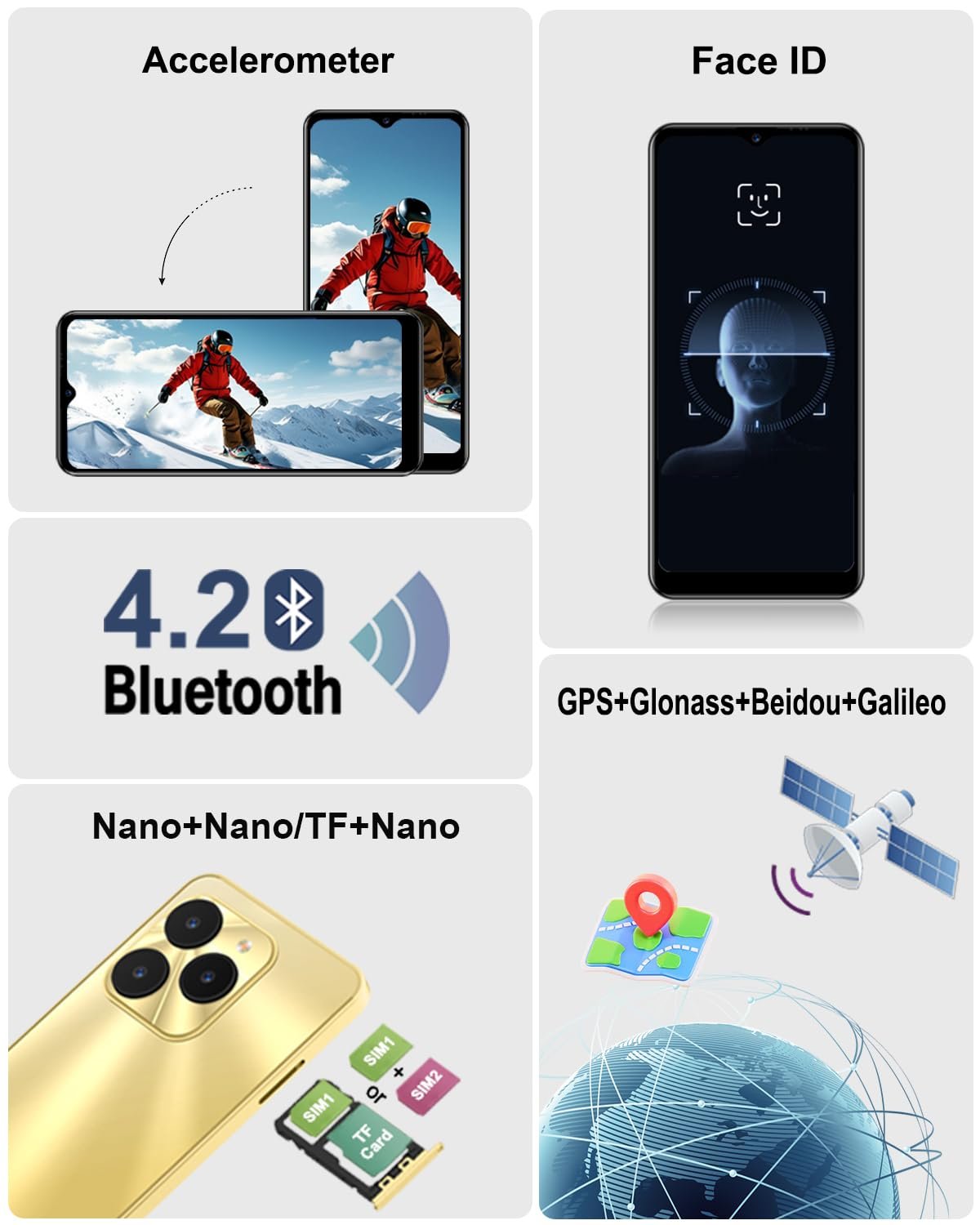 Смартфон invens Halo 5 6.517 дюйма HD+ 5000mAh 7GB+64GB/256GB 8MP+16MP 4G Dual-SIM, фото №8 Смартфон invens Halo 5 6.517 дюйма HD+ 5000mAh 7GB+64GB/256GB 8MP+16MP 4G Dual-SIM, фото №8