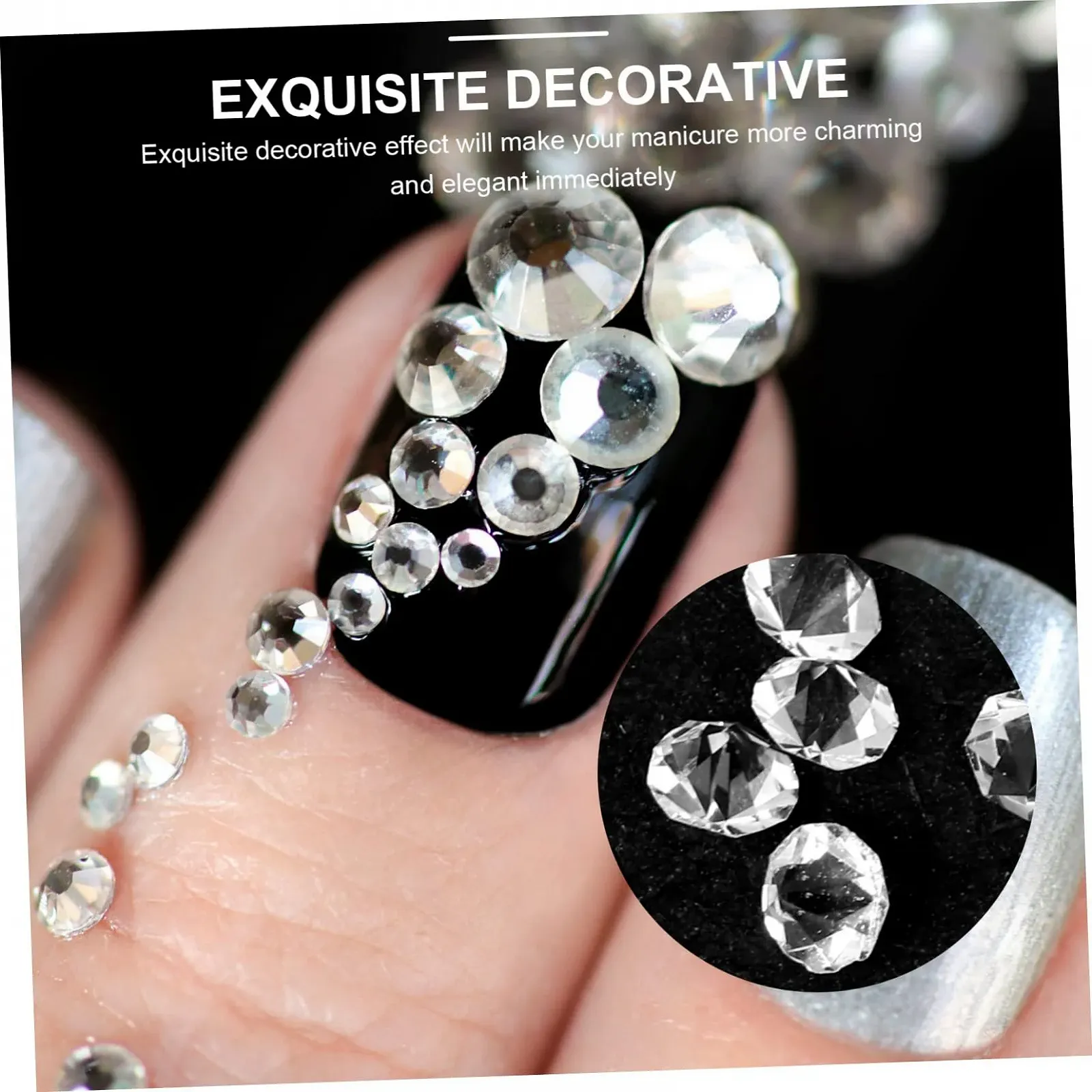 Украшения для ногтей Healvian, 25 наборов, уникальные стеклянные шармы для маникюра, стильные украшения для ногтей, фото №5 Украшения для ногтей Healvian, 25 наборов, уникальные стеклянные шармы для маникюра, стильные украшения для ногтей, фото №5