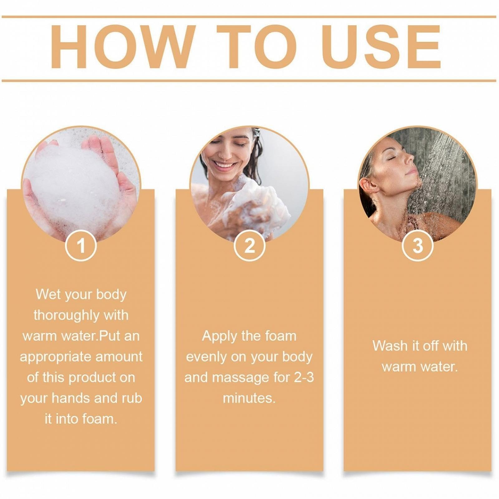 Гель для душу Persimmon Жіночий Очисний та зволожувальний Для всіх типів шкіри 3 шт., фото №6