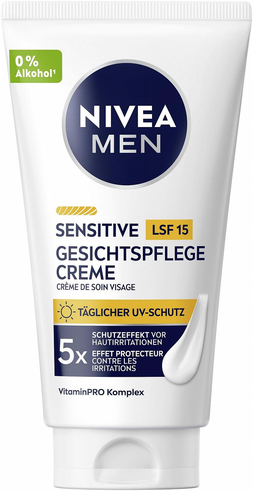 Крем для обличчя NIVEA MEN Sensitive SPF 15 зволожувальний для чутливої шкіри 75 мл, фото №9 Крем для обличчя NIVEA MEN Sensitive SPF 15 зволожувальний для чутливої шкіри 75 мл, фото №9