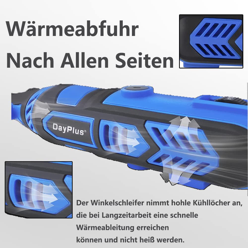 Міні кутова шліфувальна машина з набором із 252 аксесуарів ротаційний набір 135 Вт електрична шліфувальна машина багатофункціональний інструмент з 6-рівневим регулюванням для DIY і чоловіків на День батька, фото №3 Міні кутова шліфувальна машина з набором із 252 аксесуарів ротаційний набір 135 Вт електрична шліфувальна машина багатофункціональний інструмент з 6-рівневим регулюванням для DIY і чоловіків на День батька, фото №3