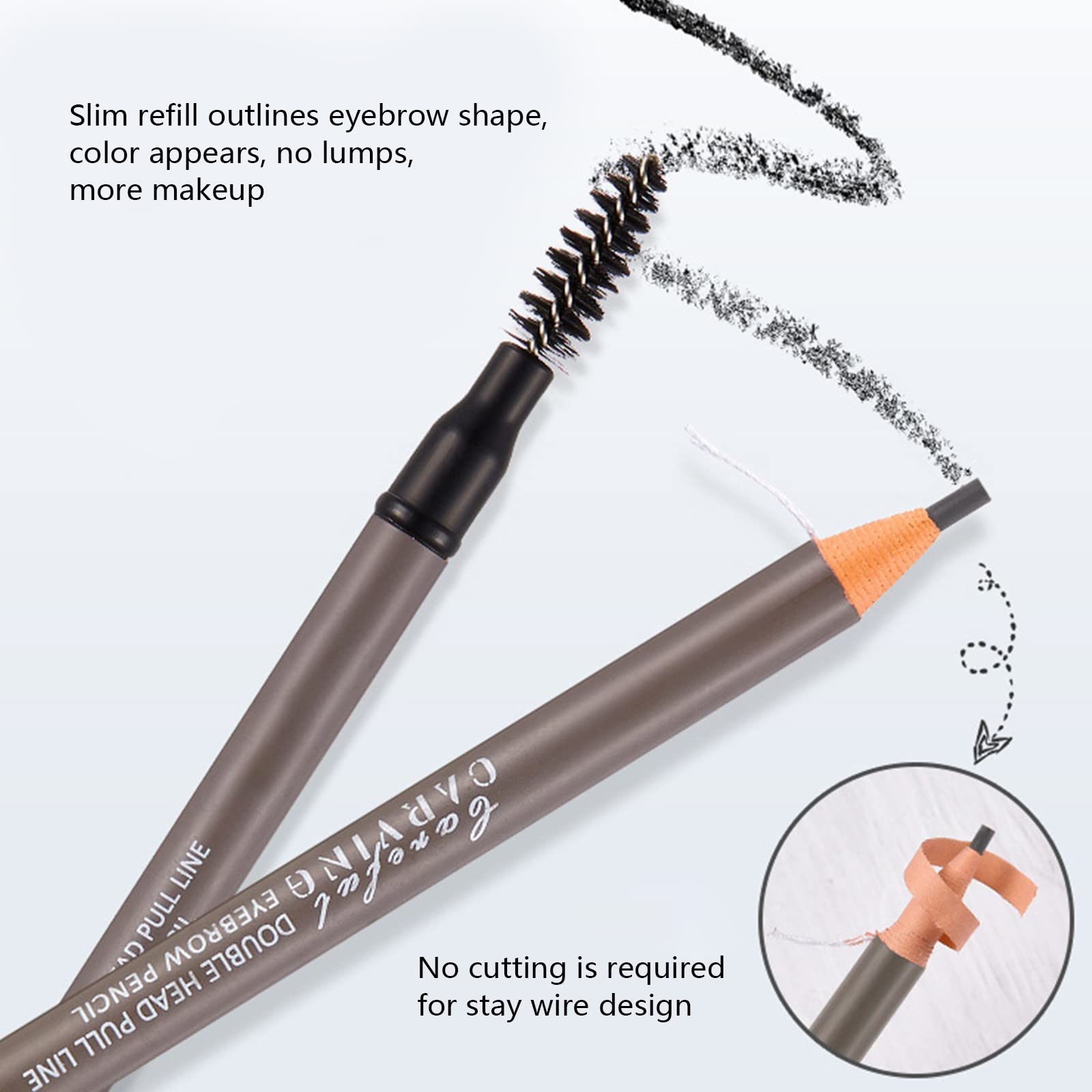 Олівець для брів Double Headed Водостійкий Довговічний, фото №5