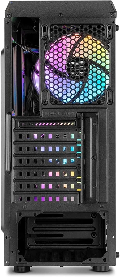 Корпус Nox Hummer TGM / без БЖ / Miditower / ATX / Glass / 4x120mm ARGB / Чорний, фото №6 Корпус Nox Hummer TGM / без БЖ / Miditower / ATX / Glass / 4x120mm ARGB / Чорний, фото №6