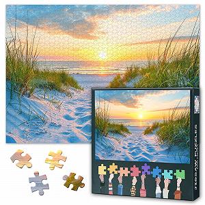 Пазл Sea Puzzle 1000 елементів Захід сонця на березі дюн 50 x 70 см - Фото 1