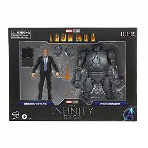 Фігурки Hasbro Marvel Legends Series Obadiah Stane та Iron Monger, 15 см, 2 шт., Infinity Saga, преміум-дизайн та 8 аксесуарів synthetic.ua - Фото 1