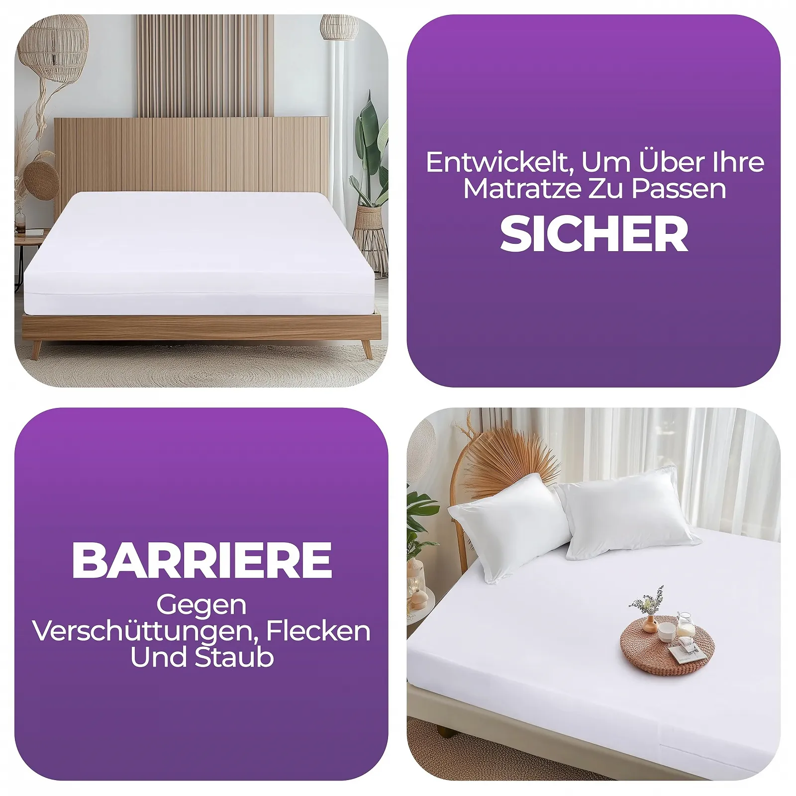 Наматрасник Utopia Bedding Водонепроницаемый 90 x 200 x 20 см с молнией, фото №7