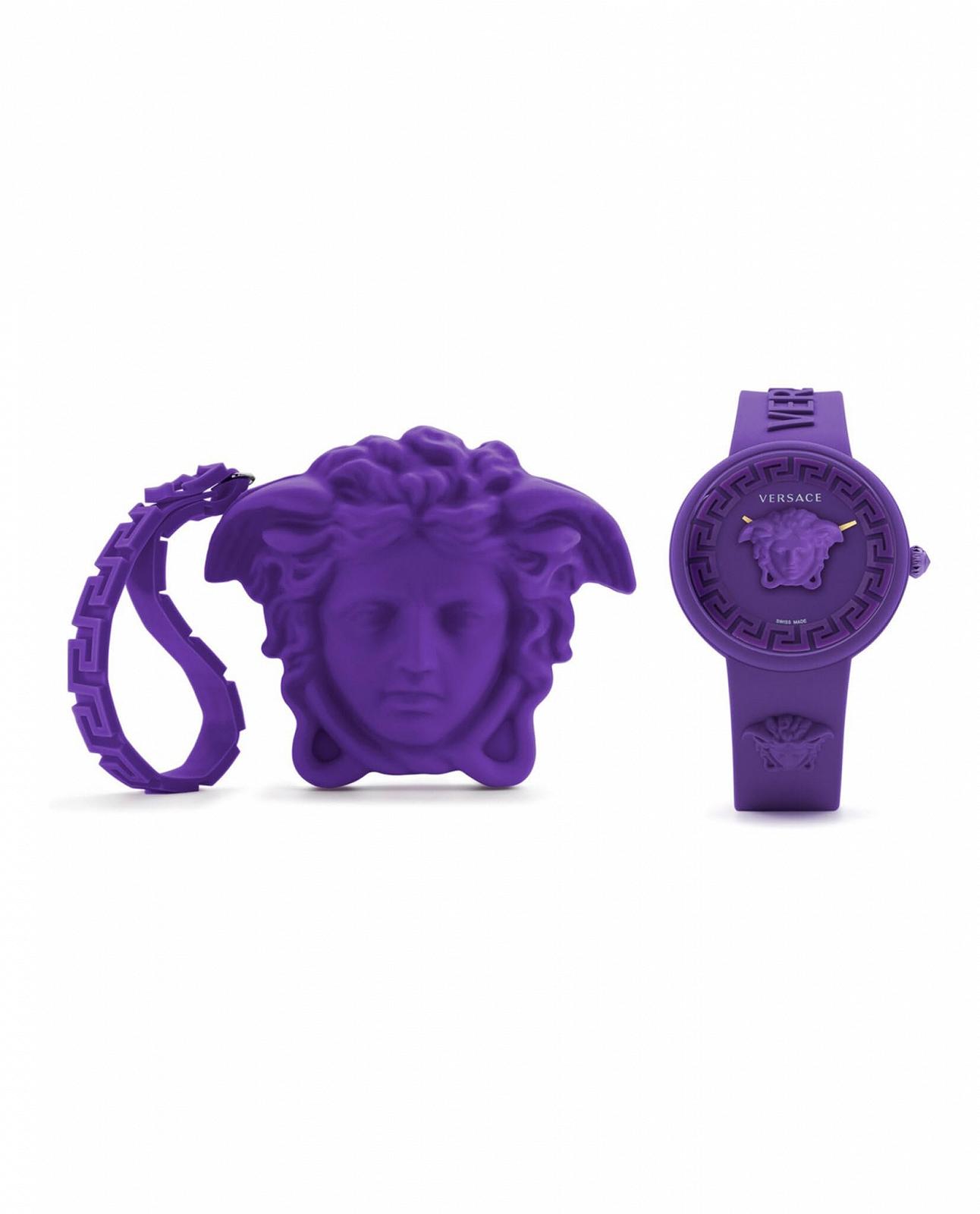 Годинник Versace VE6G00823 Фіолетовий Ремінець, фото №4